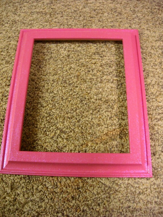 Pink Metallic Glitter 8x10 Picture Frame