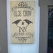 Old Crow Inn weathered handmade sign crackle finish bed and breakfast black crow black white primitive shabby chic ready to ship