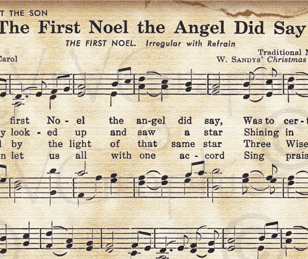 The First Noel Christmas Christian Sheet Music Hymn Hymnal