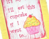 Items similar to Cupcake print 