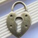 10pcs Antique Bronze Lock with Key Hole Charm Pendants 18x28mm C505-1