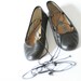 Norma Kamali Ballet Flats - Size 6 - Black Leather