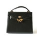 Black Hand Bag - Hermes Style by Valerie Stevens - Leather