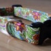 FLORAL spring summer small DOG COLLAR flowers