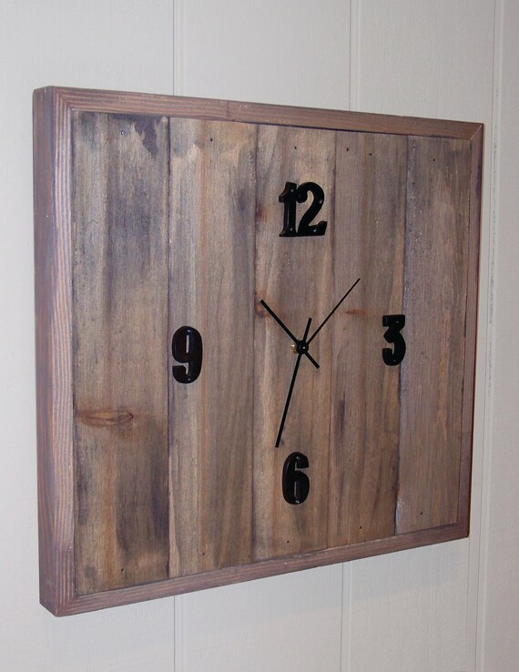 Reclaimed Cedar Wood Clock