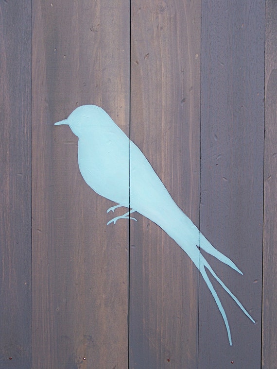 SALE Reclaimed Wood Bird Series Original Painting