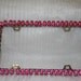 Car Accessory - Hot Pink License Plate Frame.