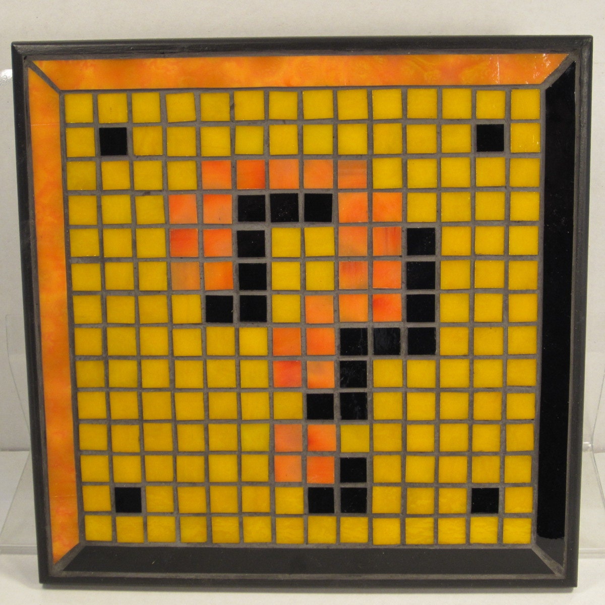 Pixel Art Question Block From Super Mario Bros Mosaic Wall