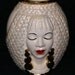 Lovely Double-Sided Ladies Face Vase-Ceramic-8"Tall-Valentine Special