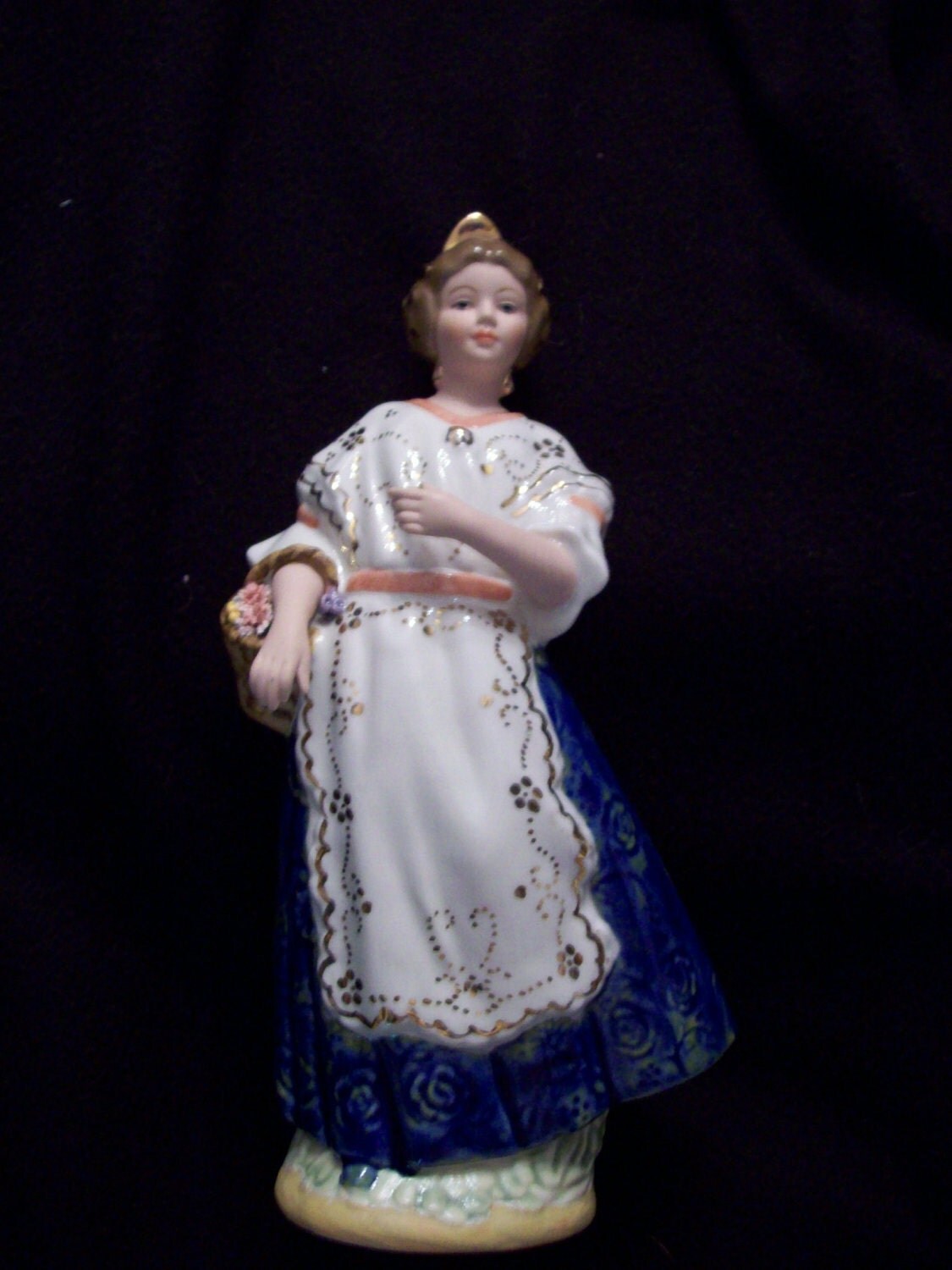 Spanish Lady Bisque Porcelain Figurine