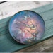 20% OFF - Vintage Enamel Copper Dish SIGNED crane image