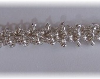 Chain Maille Beaded Fluffy Bracelet