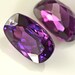 purple sapphire one pairs drilled 10x17mm