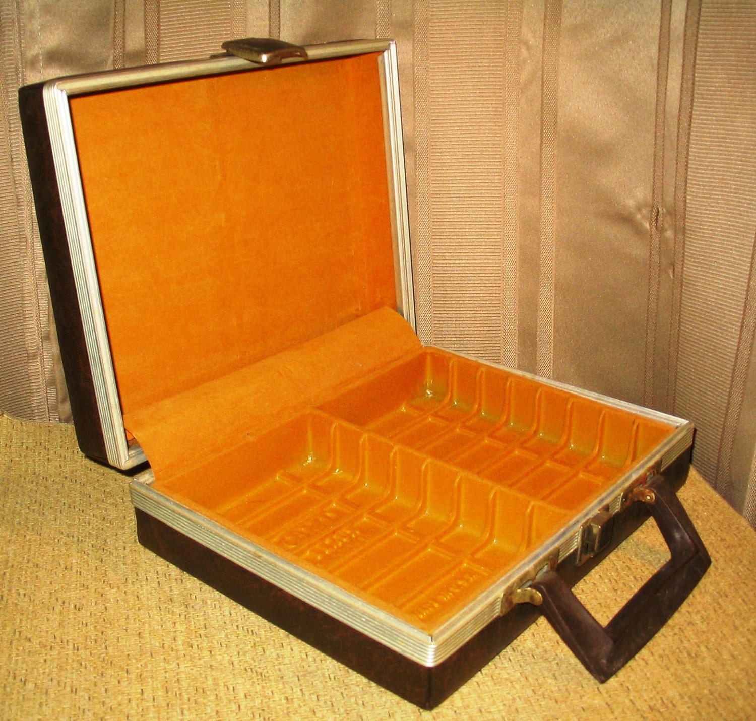 Vintage Audio Cassette Tape Storage Briefcase