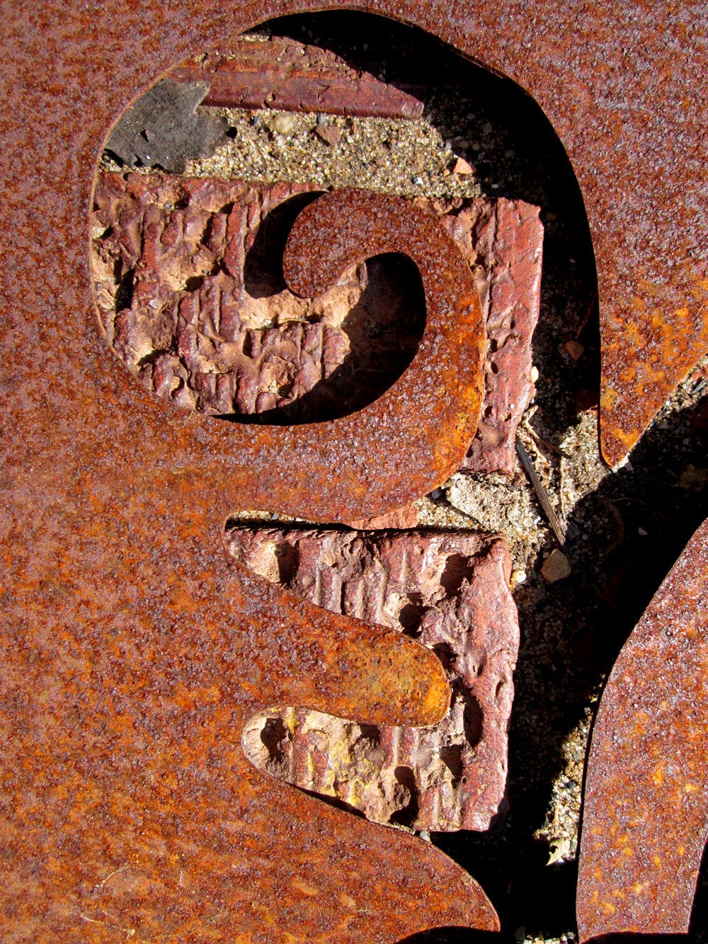 Metal garden wall sculpture for yard & home décor