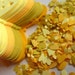 100,YELLOW ,Paper butterflies, confetti, scrap booking, paper craft, card making, tags, sunshine yellow, lemon, banana, by DoodleDee2