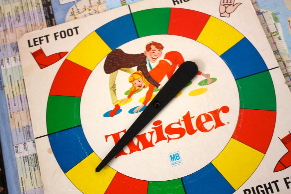 Original 1960's Twister Spinner . You Spin Me Right