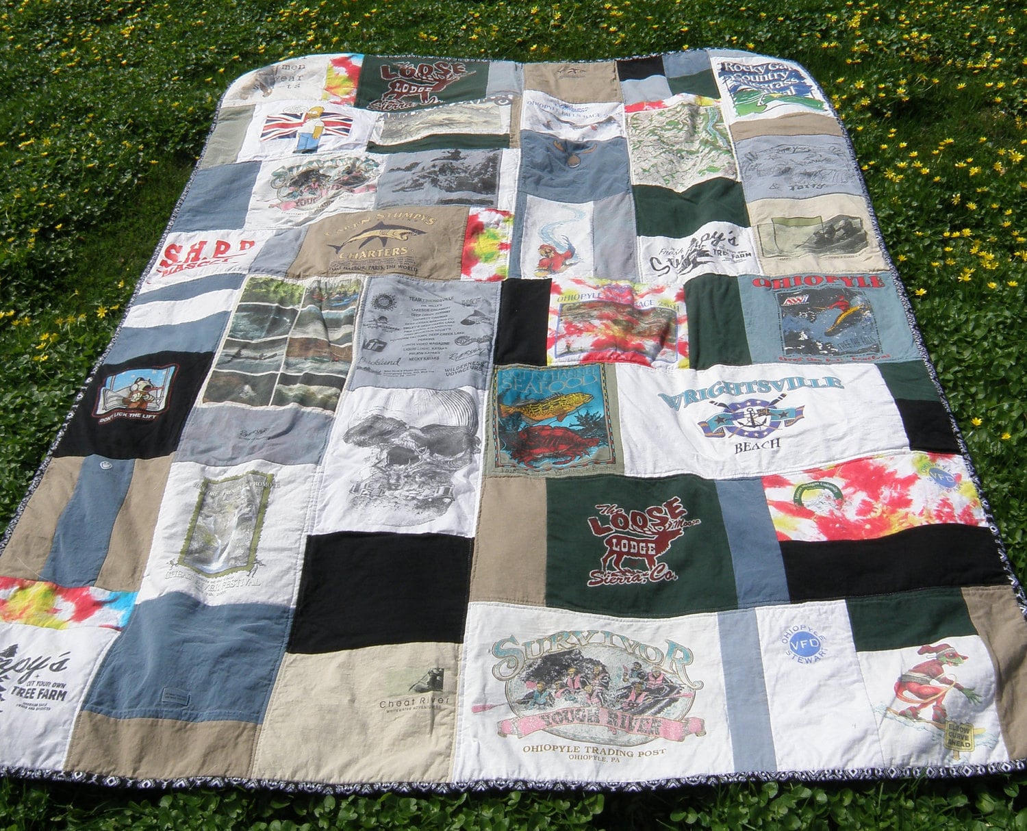 T shirt quilt Twin Size Custom Made by alaliz on Etsy