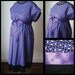 Maternity Hospital Delivery Gown -Purple/ Black Geometric Print. Black Band (labor and delivery hospital gown)