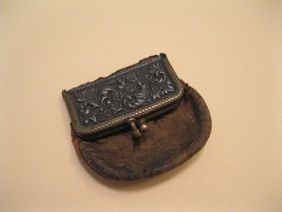 Antique Leather Coin Purse