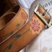 Vintage Bohemian Belt Handmade Tooled Leather Romantic Hippie Flower Motif by Gregarianne on Etsy