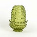 Vintage Fenton Colonial Green Hobnail Fairy Lamp Light, 1970s Green Glass Candle Holder