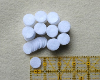3/4 Inch Die Cut Felt Circles, Set of 100