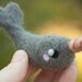 Needle Felted Narwhal OOAK