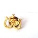 republican elephant and horse shoes mens tie tack - Trunk up - vintage good luck pin , tagt team