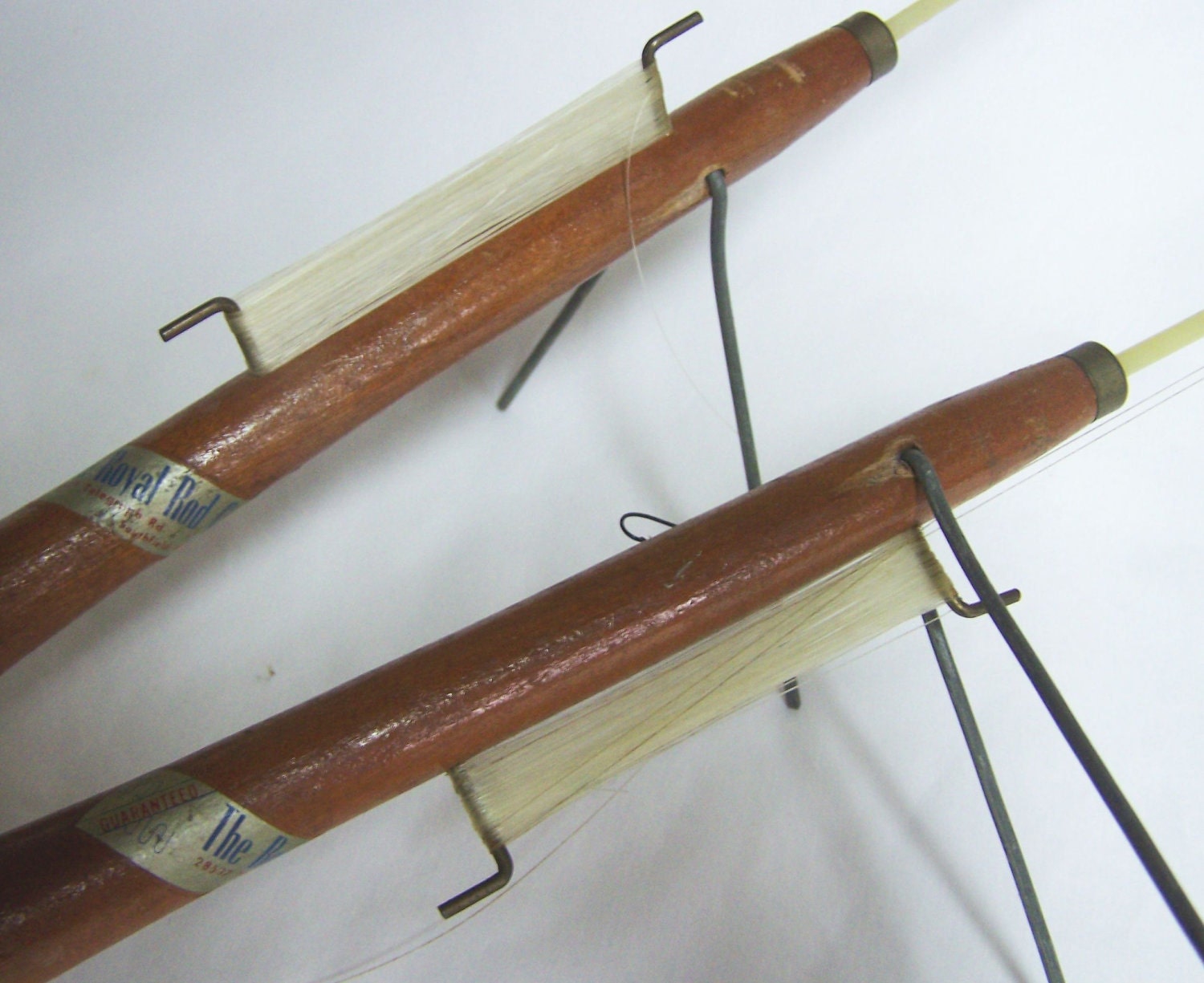 2 Vintage Royal Rod Company Ice Fishing Jigging Poles by