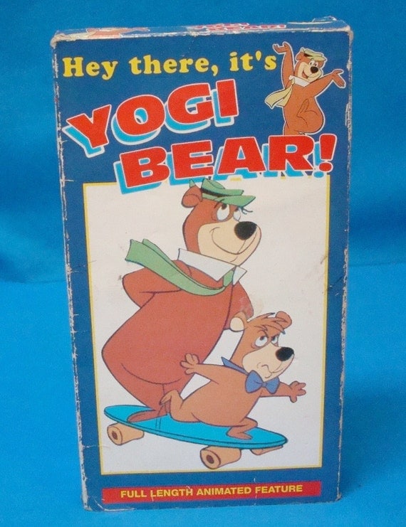 VHS Tape Cartoon Hey There It's Yogi Bear