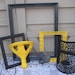 Shabby Chic Frames Homco Black Gray Yellow