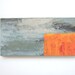 Dancing to a Different Drum - Grey Orange Abstract Acrylic Knife Painting Original Fine Art