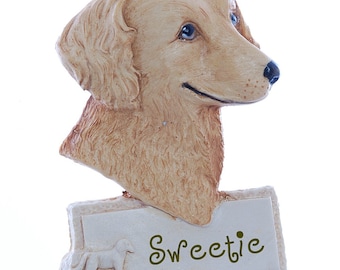 Golden Retriever Personalized Christmas Ornament Free Personalization Free Gift Box (d91)