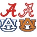 Alabama Auburn Applique and Filled Machine Embroidery pattern, 4 designs