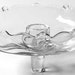 TWO...Heisey WAVERLY Elegant Glass Cupped Epercgnette (Candle Holders) Vintage Mid Century Collectible Candle Holder