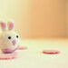 Needle Felted-Tiny Easter Bunny