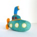 Needle Felted Submarine-Natural Toy