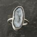 Pale Blue Geode Ring in Sterling Silver