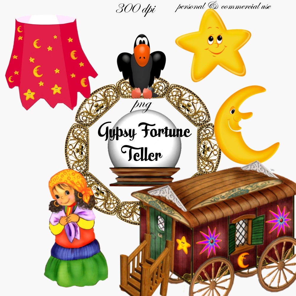 Clip Art Gypsy Fortune Teller Png Files No 031