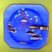 Vintage 1920's Moriyama Mori-machi Moriage Hand Painted Japanese Pagoda Nappy Bowl