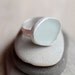 Sea Glass & Sterling Silver Ring - Pale Aqua - FREE SHIPPING