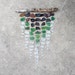 Sea Glass & Driftwood Mobile - Brown, Green, and Clear - Chevron