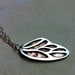 Butterfly Wing Necklace. Sterling Silver and copper. Mixed Metal Jewelry. Butterfly Wing Jewelry