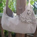 Handmade Hippie Patchwork Shaggy Ruffle Rosette Hip Bag/Purse