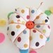 Pincushion - Polka Dot Pincushion - Round Pin Cushion