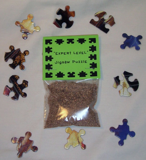 Items similar to Gag Gift Expert Level Jigsaw Puzzle Novelty Joke Gag
