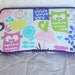 Travel Baby Wipe Case in Michael Miller Fabric in Forest Life Girl Wipe Case Ready to ship