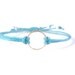 Eternity Bracelet: Blue String Friendship Bracelet, Wax Cord Bracelet, Layering Bracelet UK Seller