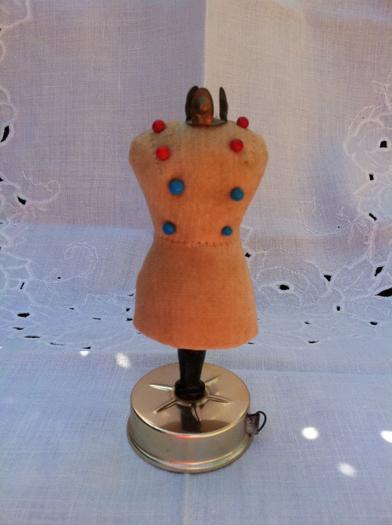 Items Similar To Vintage Miniature Pin Cusion Dress Form On Etsy